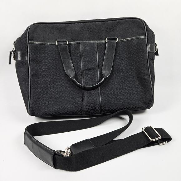 Coach "Hudson" Canvas Commuter Bag - Picture 2 of 6